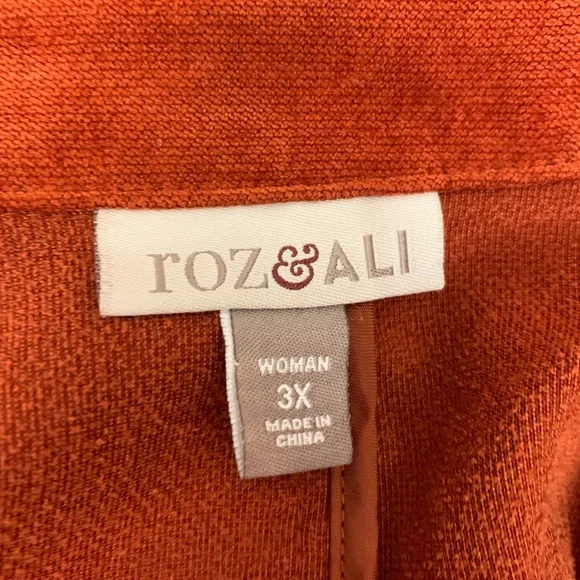 Fox &Ali faux suede rust jacket , size 3x - Picture 5 of 6
